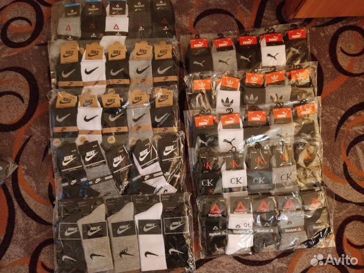 Носки nike, puma, reebok