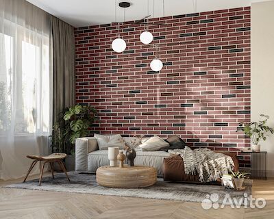 Гибкий кирпич, декоративное покрытие амк, микс 432