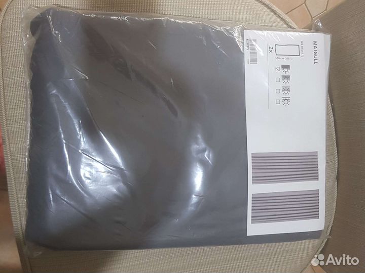 Шторы IKEA majgull серые