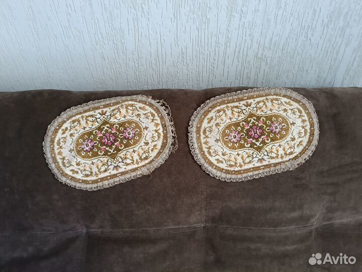 Салфетки Плюш Бельгия Вышивка Винтаж