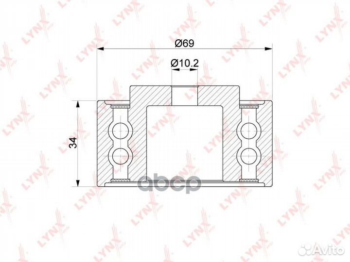 Ролик обводной ремня грм PB3139 lynxauto