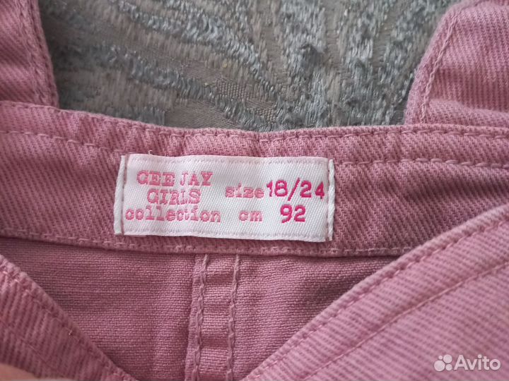 Джинсовый сарафан для девочки 92