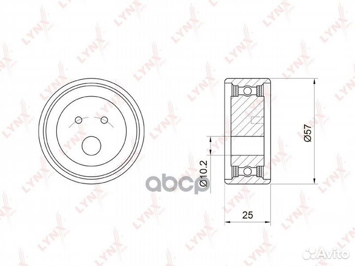Ролик натяжной ремня грм PB1034 lynxauto