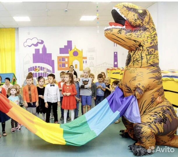 Костюм в аренду динозавр надувной/ростовая кукла