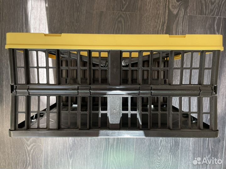 Новый ящик складной пластик черный