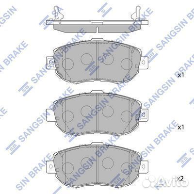 Колодки дисковые передние toyota lexus ls 400 92-9