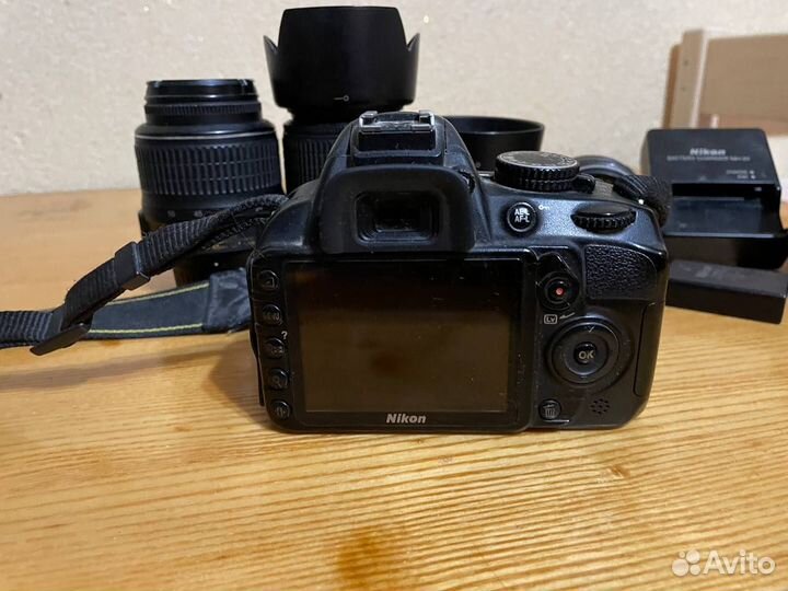 Супер Набор фотоаппарат nikon d3100+ объективы