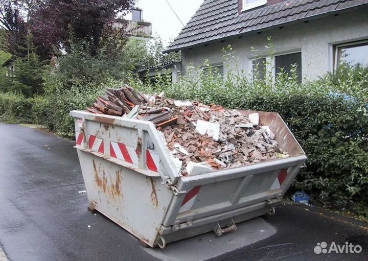 Вывоз мусора контейнером, самосвалом, газелью
