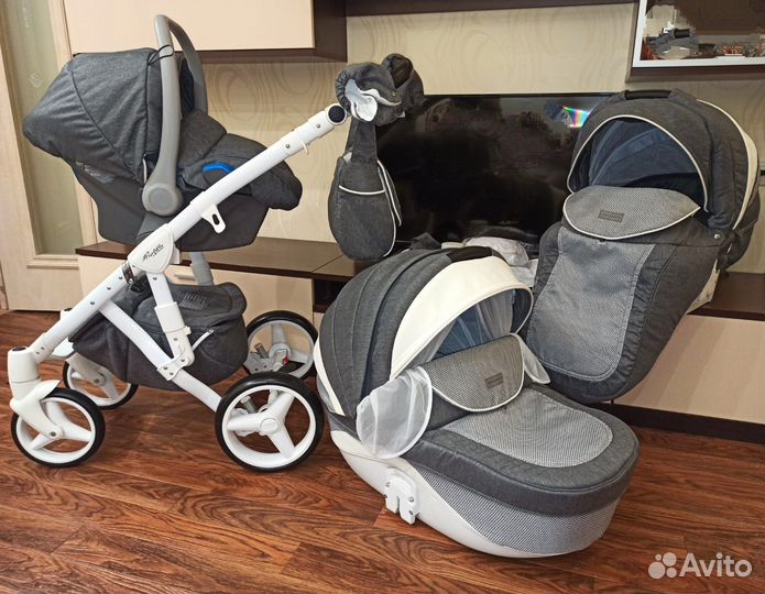 Коляска Adamex Barletta New 3 в 1 Новая