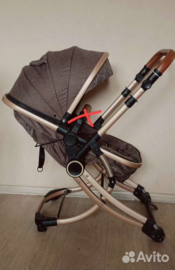 Коляска 2 в 1 luxmom 585 на запчасти