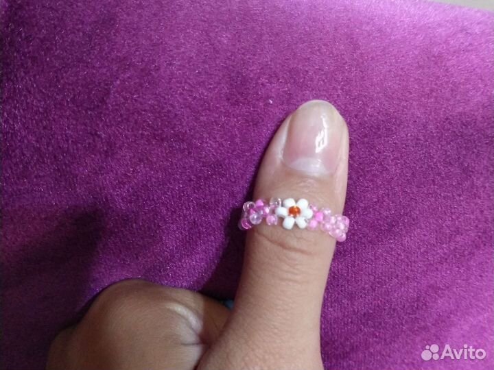 Кольцо из бисера