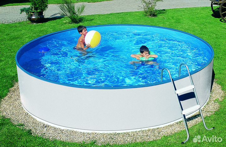 Морозоустойчивый каркасный бассейн Laguna, серый