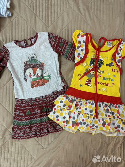 Одежда пакетом для девочки 86 92