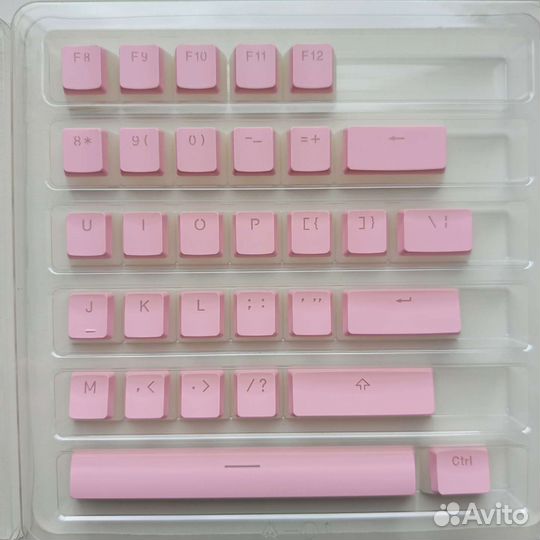 Розовые кейкапы колпачки для клавиатуры Redragon