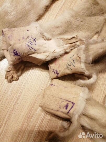 Шкурки норки,6 штук