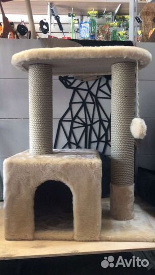 Домик для кошки, когтеточка/когтедралка