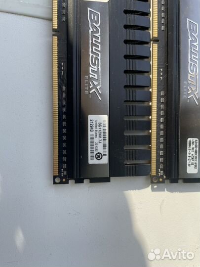 Оперативная память ddr3 Crucial ballistix 16gb