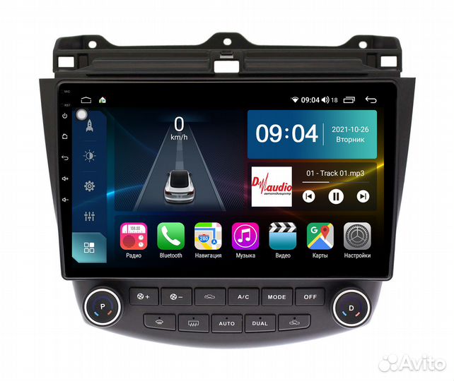 Штатная магнитола для Honda Accord 7 на Android
