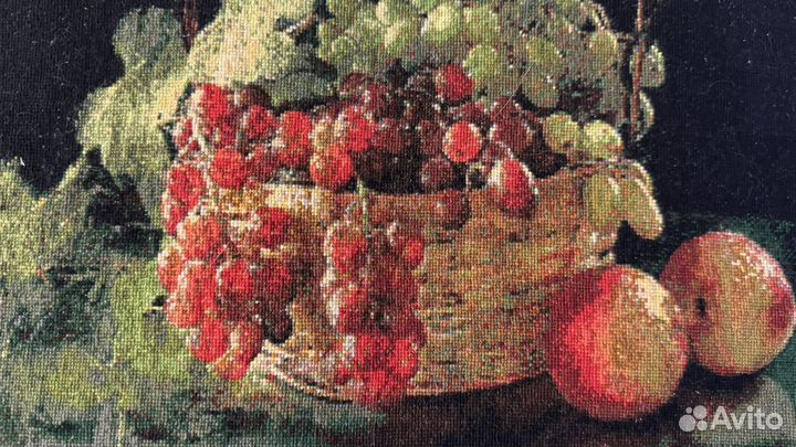 Вышивка Натюрморт в корзине