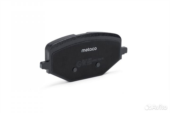 Колодки тормозные задние дисковые к-кт Metaco 3010-389