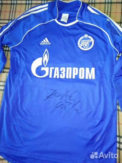 Игровая майка футболка фк зенит 2007 Ширл золото R