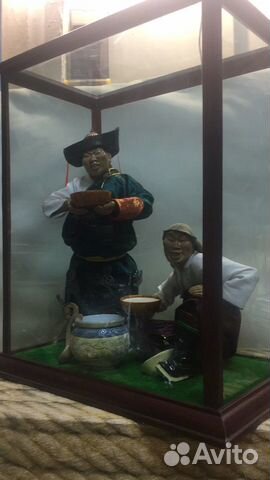 Экспозиция монгол под стеклом