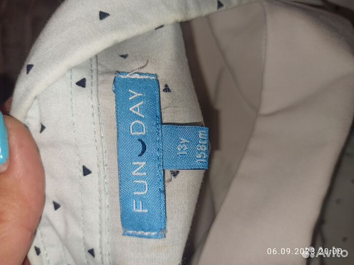 Рубашка школьная для девочки 158