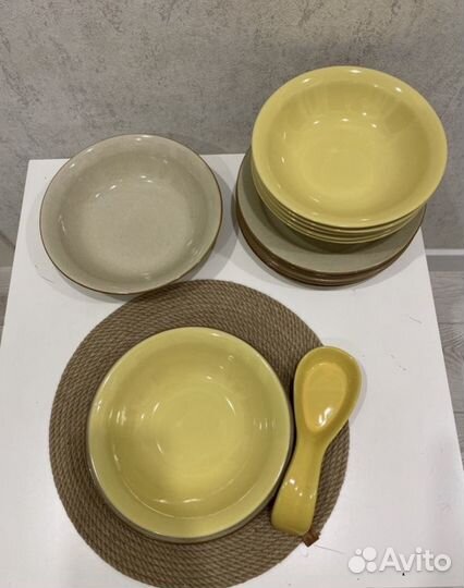 Набор столовой посуды солнечный сервиз тарелки 28