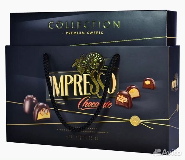 Шоколадные конфеты Impresso Premium Чёрный 424г