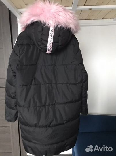 Зимнее пальто для девочки 140- 146