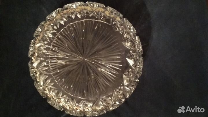 Салатница большая, хрусталь СССР