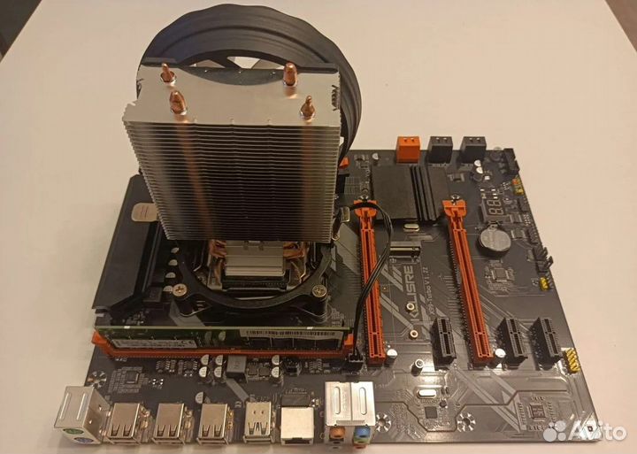 Мат.плата kllisre x99 turbo v1.22 + проц + кулер