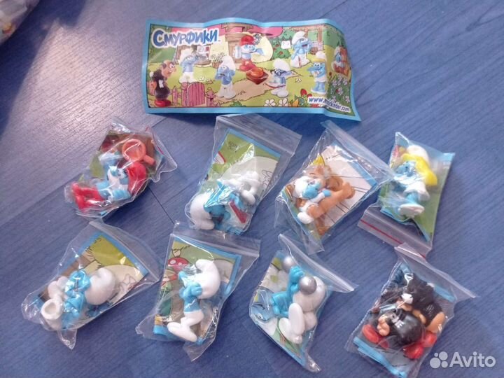 Смурфики 2010 Киндер целиком отдельно