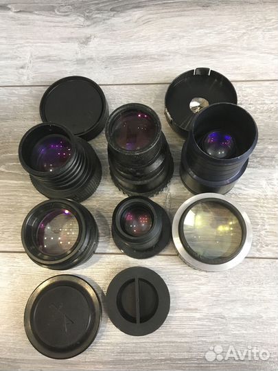 Объективы от кинопроекторов, фотоувеличителей СССР