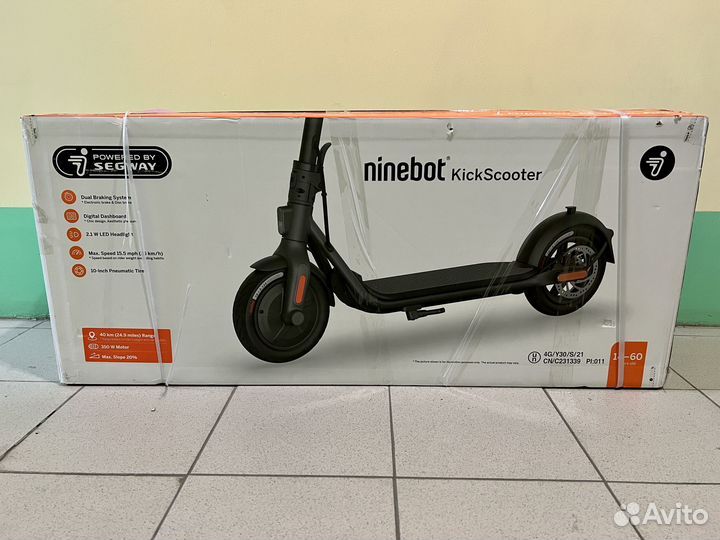 Электросамокат Ninebot KickScooter F40A, до 120 кг