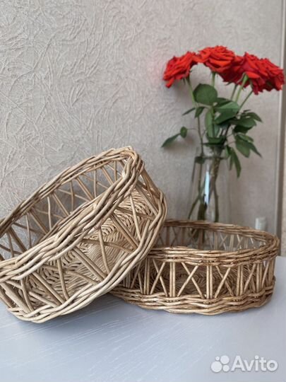 Плетеный поднос