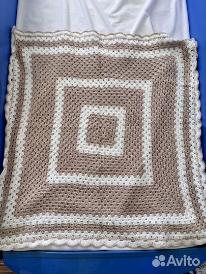 Плед детский вязаный ручная работа