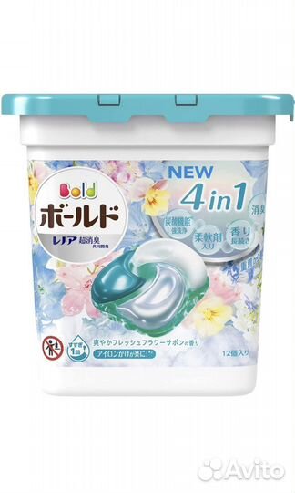 Капсулы для стирки, 4 в 1. Япония. Оригинал