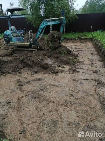 Услуги мини экскаватора, Аренда миниэкскаватора