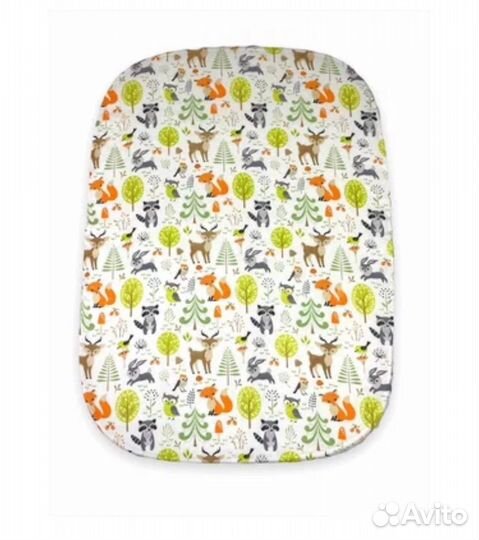 Простынь на резинке на детскую кроватку