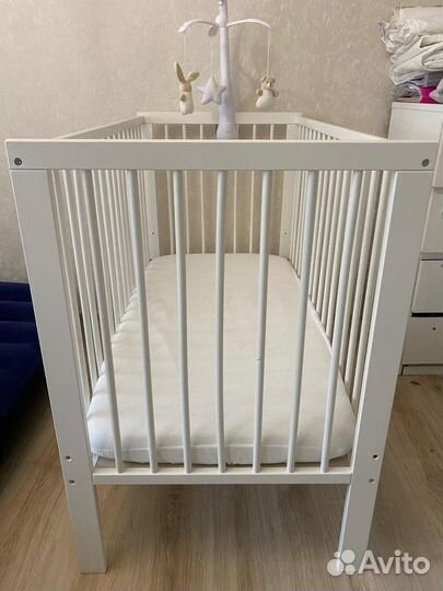 Детская кровать IKEA с матрасом новая