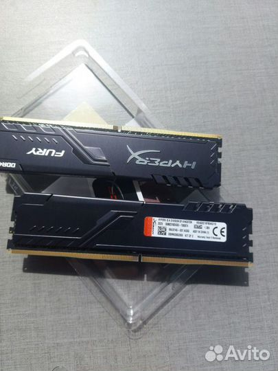 Память ddr4 Kingston HyperX 16 гб 3200 мгц(2/8 гб)