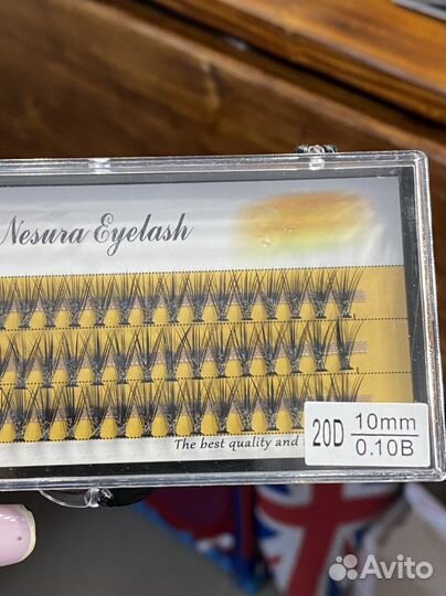 Пучки ресниц 20 д 8 и 10 мм