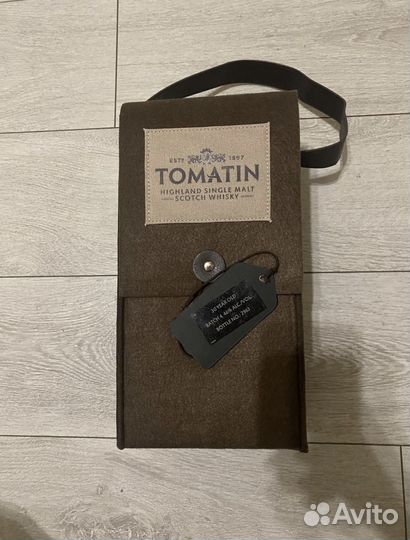 Упаковка из под виски tomatin