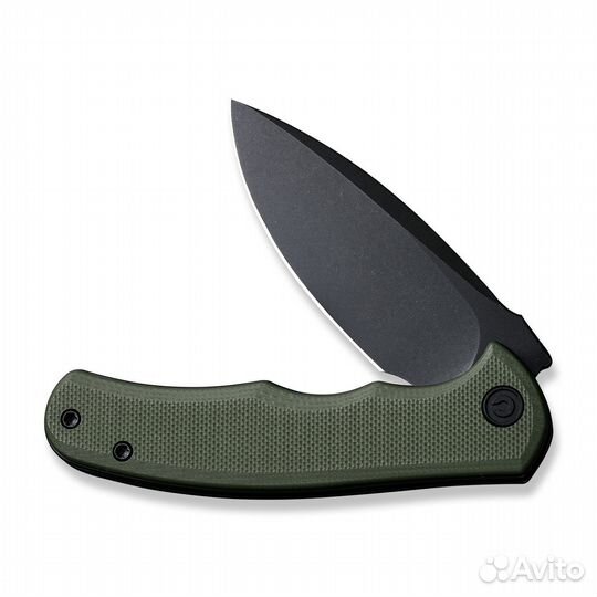 Складной нож civivi Mini Praxis D2 Steel Black Stonewashed OD Handle G10 Green