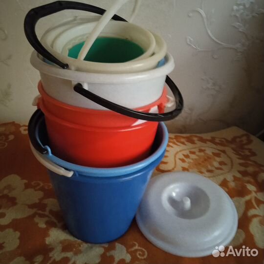 Ведра пластиковые, новые, немного б\у