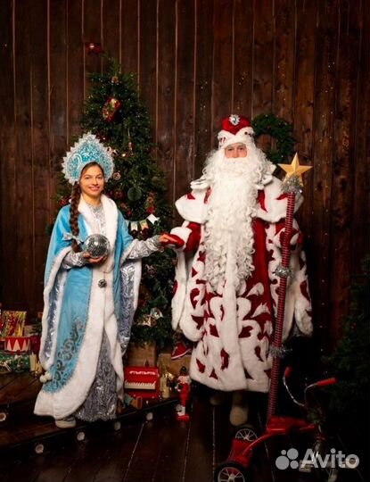 Дед Мороз и снегурочка на дом. Заказ Деда мороза
