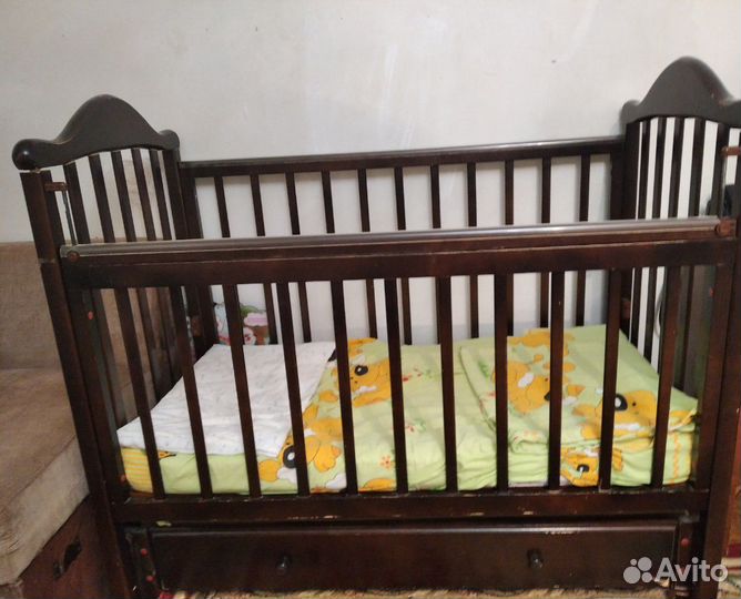 Кроватка детская с ортопедическим матрасом