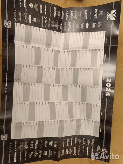 Календарь на 2024 год Napalm Records