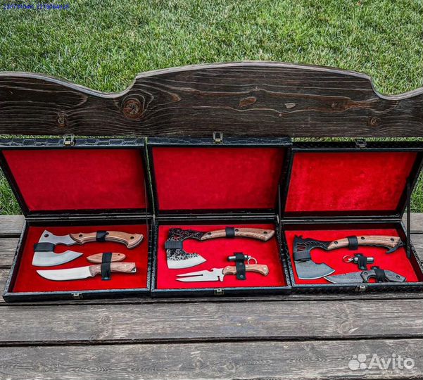 Топор нож подарочный футляр (Арт.33193)